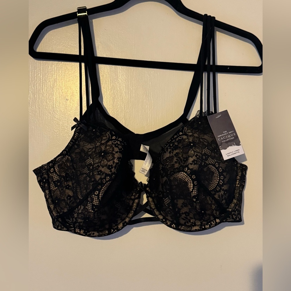Cacique Lace Lightly Lined Balconette Bra - Picture 4 of 9